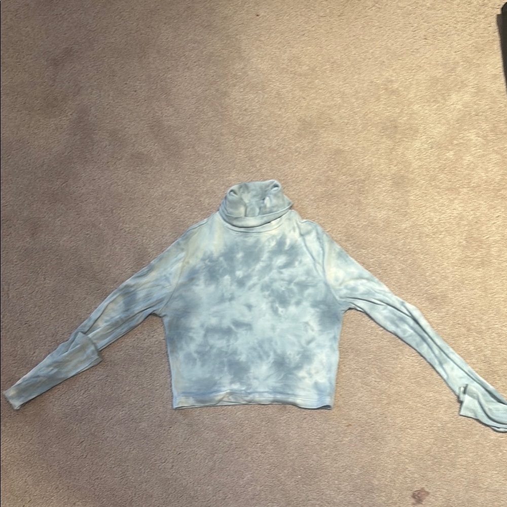 Sunday Best Light Blue Turtleneck Top